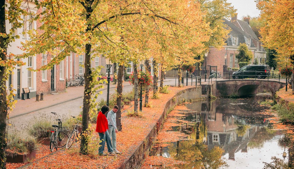 Cycling in the Utrecht region in autumn Cycling in the Utrecht region in autumn