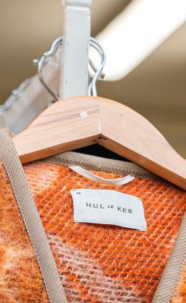 Arnhem Sjaak Hullekes with orange body warmer Arnhem Sjaak Hullekes with orange body warmer