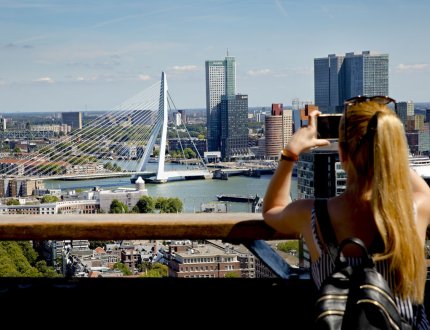 View on Erasmusbrug from Euromast