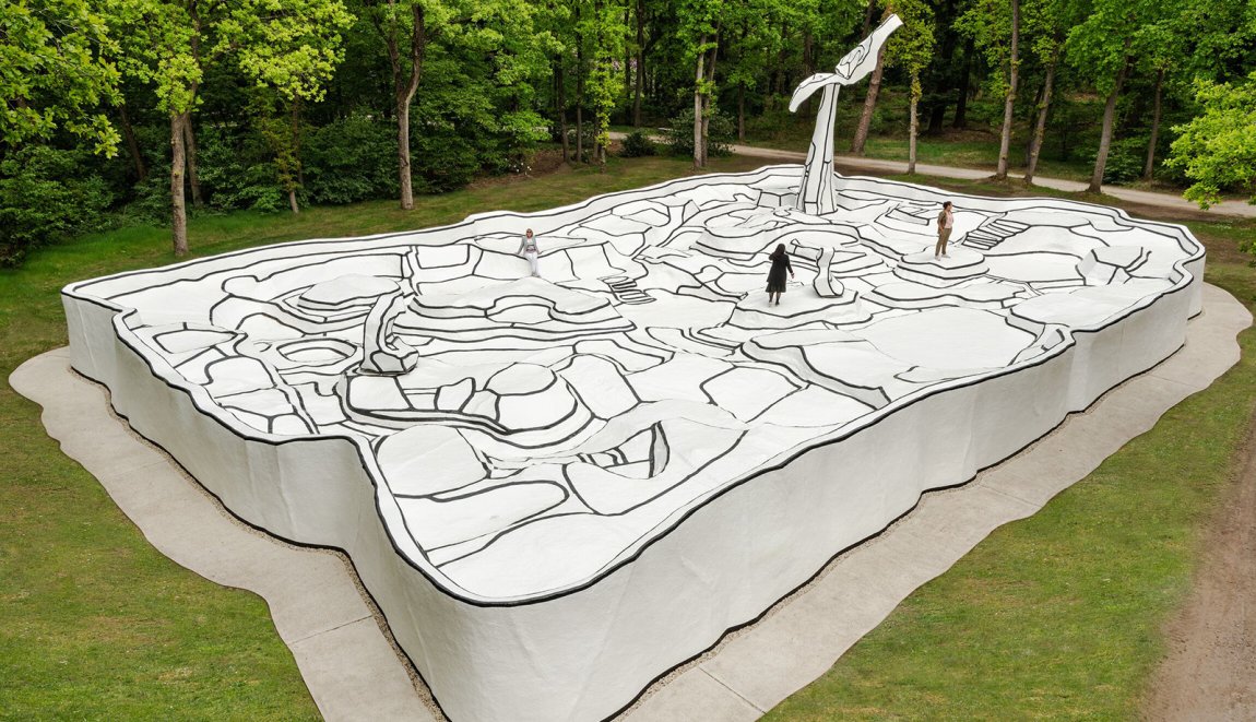 Outdour art Kroller Muller museum Jean Dubuffet, Jardin d’émail Kröller-Müller Museum Veluwe, Gelderland Outdour art Kroller Muller museum Jean Dubuffet, Jardin d’émail Kröller-Müller Museum Veluwe, Gelderland