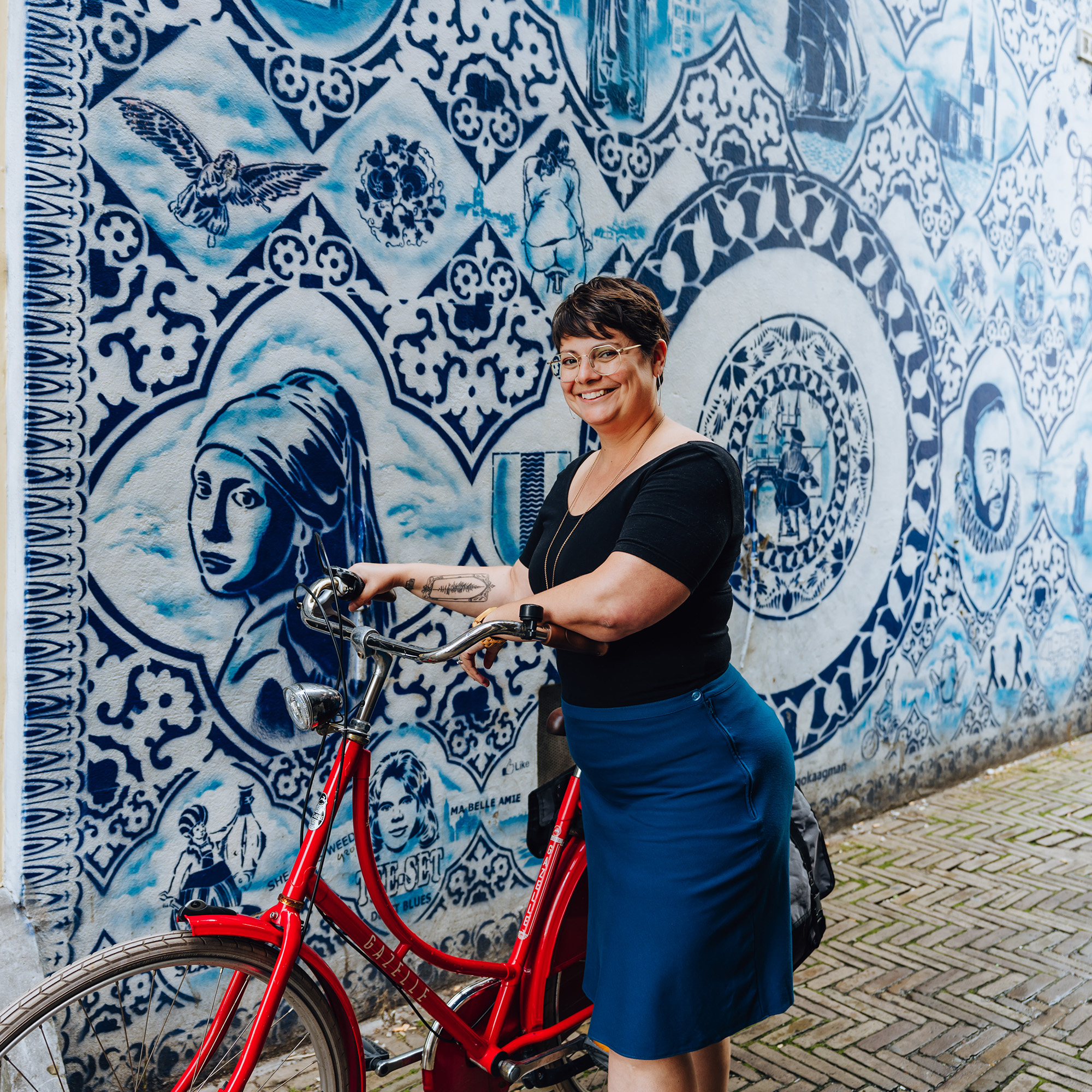 Melissa Bruntlett on the intelligent cycle path TU Delft campus