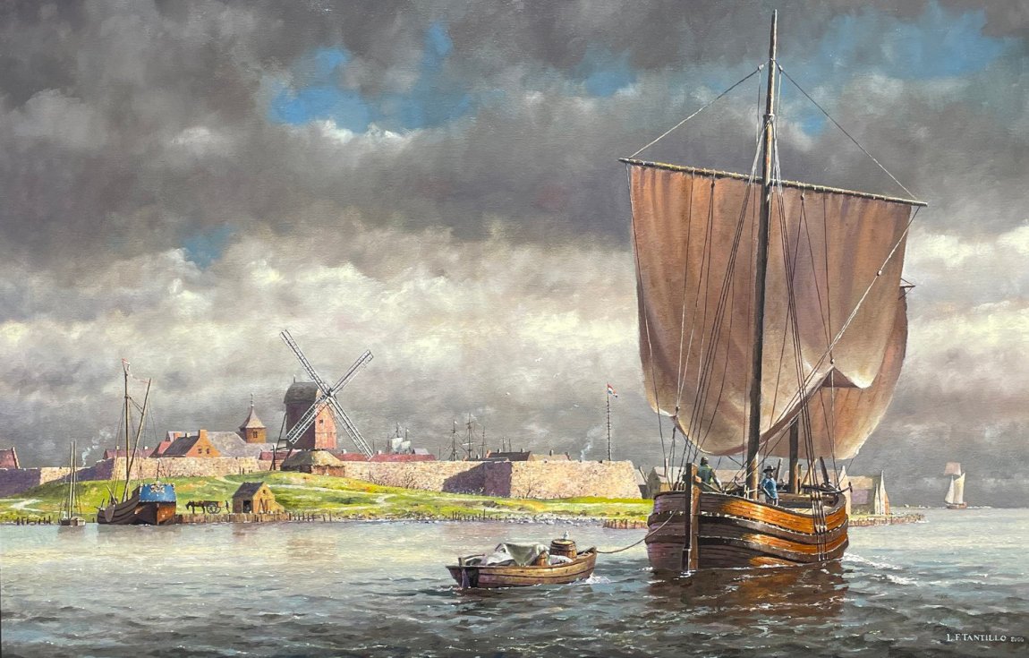 Fort Amsterdam, Manhattan circa 1658 by L.F Tantillo