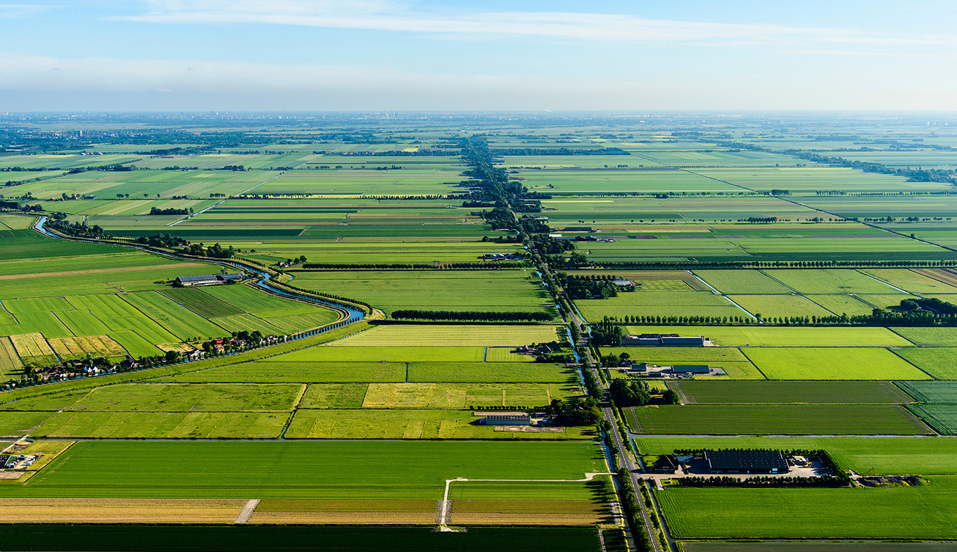 Westdijk Beemster with Eilandspolder at bottom