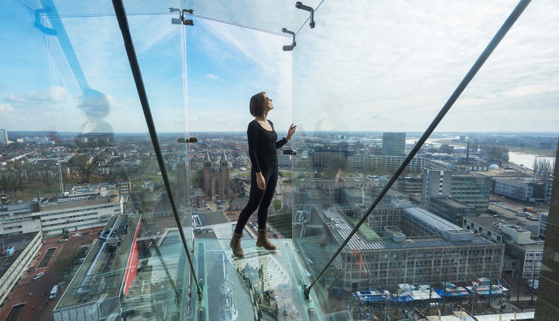 Arnhem glass viewing platform Eusebius Church Arnhem glass viewing platform Eusebius Church
