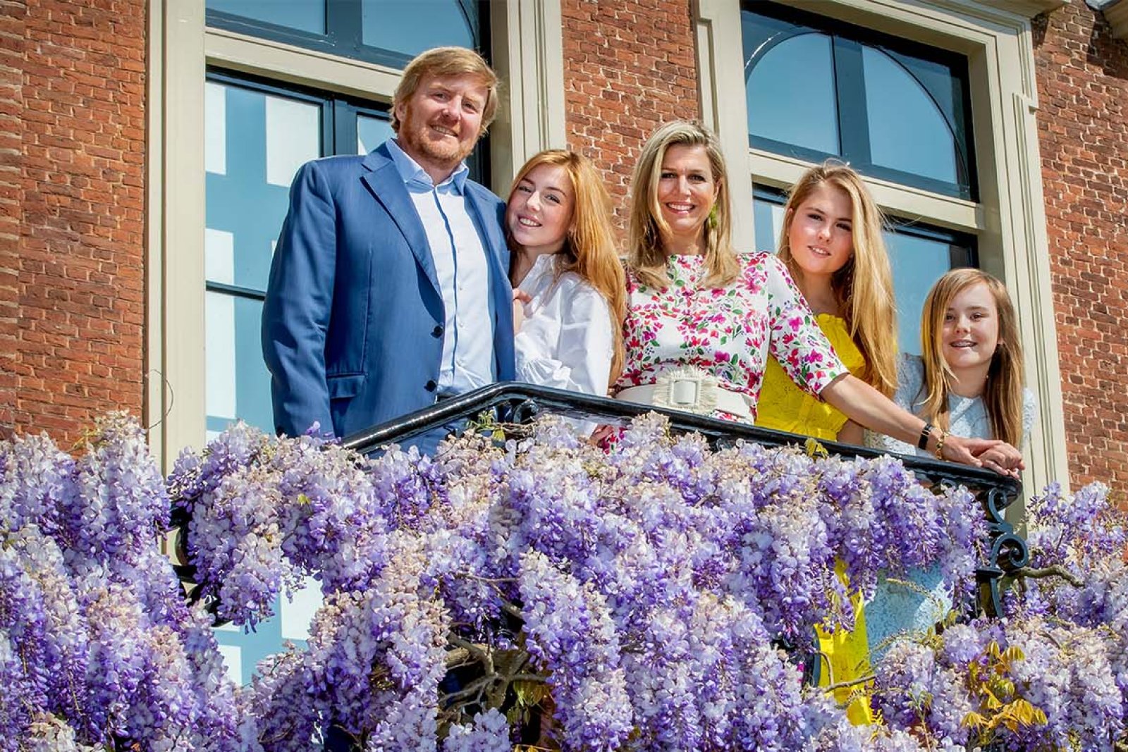 King Willem-Alexander, Queen Máxima and their children the Princess of Orange, Princess Alexia and Princess Ariane © RVD - Patrick van Katwijk