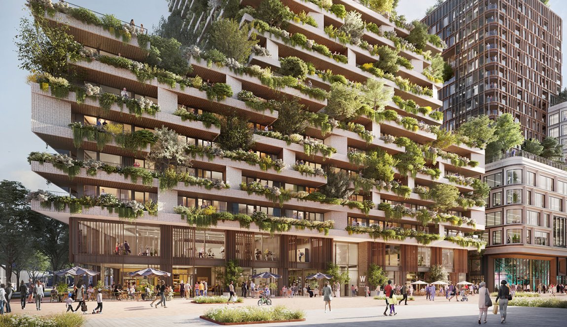 Artist impression Wonderwoods Vertical Forest designed by Stefano Boeri Architetti